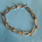 Sterling 925 Christian Fish  Bracelet 7      8 Gms