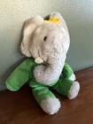 Vintage 1977 Eden Toys Babar The Elephant Plush 10  Green Suit King