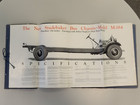 1925 Studebaker Cities Service Bus Chassis Dealer Brochure M-184 Six Foldouts