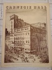 1939 Carnegie Hall Josef Hoffman Pianist Program New York City Great Ads