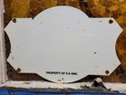 Vintage Durango   Silverton Railroad Porcelain Sign Narrow Gauge Train Colorado