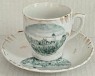 Dice   Dyce Head Light House Castine Maine Souvenir Cup   Saucer C  1900 Rare