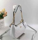 Coach Teri Shoulder Bag Ca548 In Signature Canvas White 2 Way Shoulder Bag New