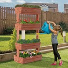 Wooden Vertical Garden Raised Bed Elevated Flower Vegetable Grown Planter Box