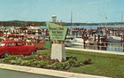 Duncan L Clinch Yacht Harbor Postcard Traverse City Michigan Phil Balyeat Vtg