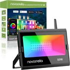 Novostella 80w Smart Led Flood Light Rgb Outdoor Dimmable Stage Light 1 2 Packs
