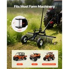 Uimoso 48in Tow-behind Landscape Rake With 24 Tines And Adjustable Height