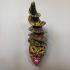 Unique Hand Painted 90   s Paper Mache Mask Wall Art Signed  And Dated By Artist