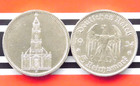 German 5 Reichsmark 1934- 1935 A Church Silver Coin Third Reich Genuine Ww2 Mark