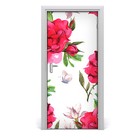 3d Home Art Door Wall Self Adhesive Removable Sticker Flowers Plants Red Roses