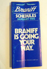 Braniff Airlines Schedule January 1982  T4