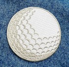 Golf Ball Patch Iron-on Embroidered Applique Sports Detailed Links Club Badge