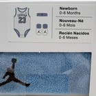Jordan Baby 3pc Outfit Set Headband Bodysuit Booties 0-6m Jersey White Blue Nib