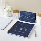 Juvale 2 Pack Sign In Book For Open House Visitors  Guest Small  Navy Blue