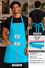 Unisex Chef Butcher Apron With Pocket Bbq Kitchen Cooking