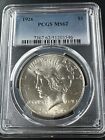 1926 Peace Dollar Pcgs Ms62   Brilliant Uncirculated Near Choice Bu Ms 62 Nice 