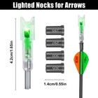 3pcs Led Lighted Nocks For Crossbow Bolts With On off Switch And 12 Bushings    