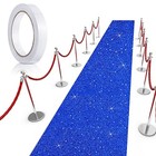  Carpet Runner Runway Rug 55 Gsm Thickness With 2 46 X 65 6 Feet Glitter Blue