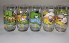 Mcdonalds Peanuts Camp Snoopy Collection Vintage Glasses Complete Set Of 5