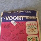 Vintage Vogart Master Pack Crewel Embroidery Iron-on Transfer Pattern Sheets
