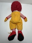 Vintage Ronald Mcdonald Plush Doll 1984 15  Yarn Hair Plastic Face Zipper