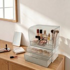 Waterproof Makeup Storage Organizer Box  large Cosmetic Display Cases Dustproof