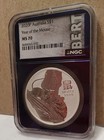 2020-p Australia S  1 Coin Year Of The Mouse Ngc Ms70 1oz Silver 