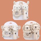 Organic Cotton Baby Rattle Toy Infant Soothing Handheld Portable Play Accessory
