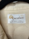 Guayabera Yucateca Mens Tan Embroidered Shirt Mexican Button Up Short Sleeve