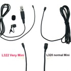L322 Very Mini Lavalier Lapel Microphone For Sennheiser Wireless Bodypack 3 5mm