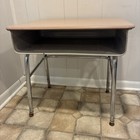 Vtg Industrial Mid-century Student School Desk Elementary Student Classroom