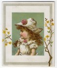 Philadelphia Blair s Wheat Food Cereal Little Girl 1880 s Victorian Trade Card