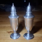 Pair Of 2 Antique P s  Co  Sterling Silver Salt   Pepper Shakers Ps Co 92 8g