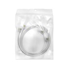  2 Pack  6 Feet White Telephone Cable Rj11 6p4c 72  Phone Line Cord 6ft