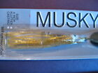 2 Wholesale Musky Pike Spoon 9     Black Gold Prism    Squid Fishing  Lot  12