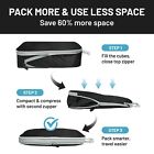 6 Set Travel Compression Packing Cubes For Luggage Suitcases Double Zipper