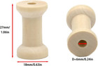 Empty Thread Wooden Spools  20pcs Unfinished Wooden Spools For Crafts And Sewing