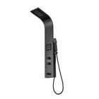 Cascada Showers 47  Matt Black Indoor Shower Panel Modern Luxury For Bathroom