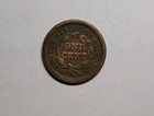 1849 Us Braided Hair Large Cent 1 C Philadelphia Mint Nice Detail Cleaned
