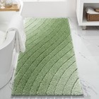  Luxury Bathroom Rug Mat  Plush Fluffy Long Bath Runner Carpet  24x60 Green