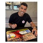 Luis Suarez Signed Liverpool Football Photo  Deluxe Frame