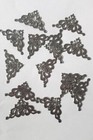  Craftbuddyus Dc1-22mm15pcs Gunmetal Filigree Metal Decoratve Corner Embelishmnt