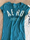 Vtg Y2k Aero Aeropostale Spell Out Cotton Tee Shirt M Medium Lot Of 4