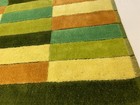 Vtg 70s Sears Bath Mat Green Rust Yellow Color Block Exc Cond Thick Clean Rare