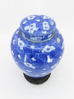 Chinese Blue   White Porcelain Ginger Jar   Potpourri Jar 7 5  Tall X 5 5 Wide
