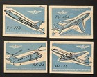 Travelstamps  Russia Matchbox Labels - Soviet Aircraft - Lot Of 4