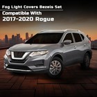 Pair Fog Light Bezel Compatible With 2019 2020 Nissan Rogue Special Edition 2017