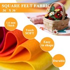 Black Felt Fabric 36  X 36  1 Square Yard   1 6mm Thick Soft And Durable