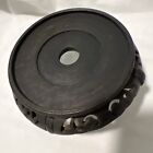 Asian Carved Wood Display Stand Black Curved Legs Hong Kong