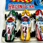 Vintage Japan Tin Racing Cars 5 1950s Japan Showa Limited Mini Toy Small